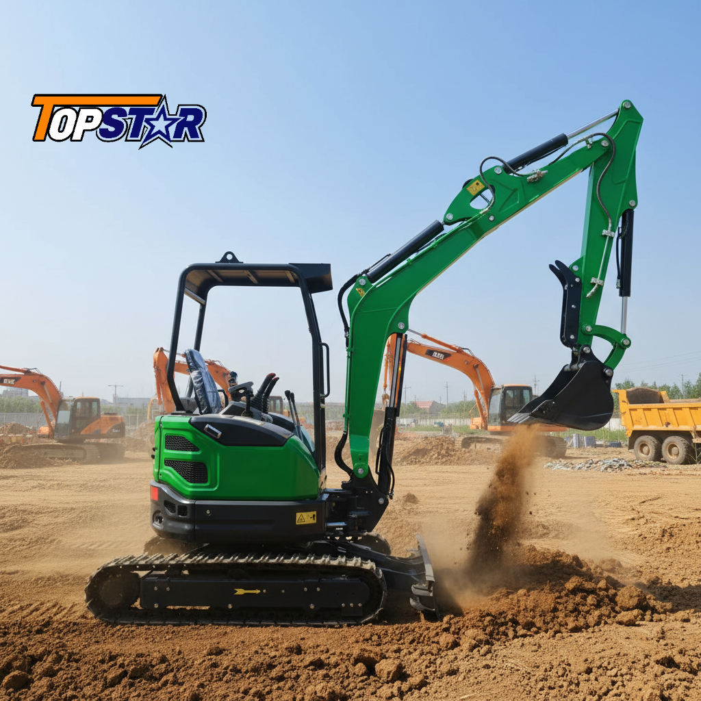 Urban Farming In China - Multifunctional Mini Excavator 1 Ton Lightweight