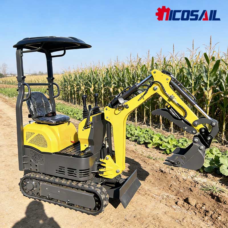 Compact 1t Mini Excavator Mult - Urban Farming In China のレビューと価格