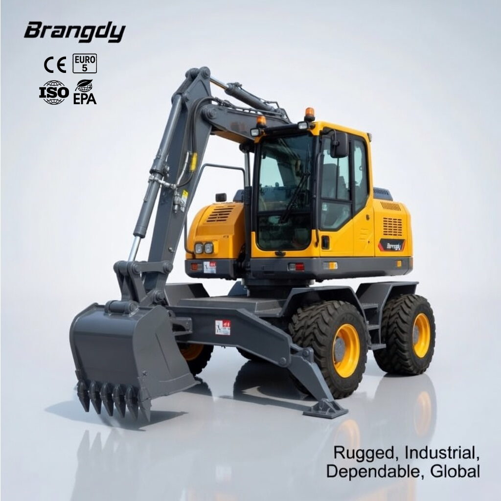 1.5T 4WD Wheeled Mini Excavato - Urban Farming In China のレビューと価格
